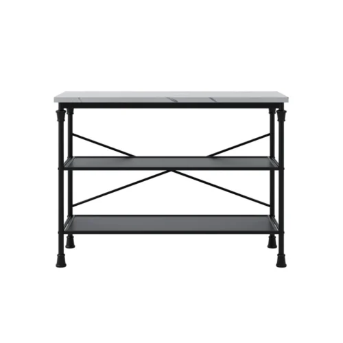 Fairmont Marble Effect Console Table - Elegant Design with Durable