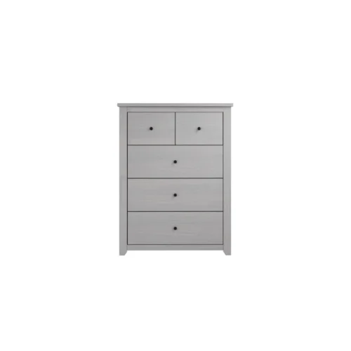 Havana Grey 3+2 Chest-Solid Pine with Grey-Washed Finish & Antique-Style Handles