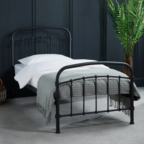 3ft Halston SingleSize Black Metal BedFrame-113x101x200 cm Free Delivery(2 Pack)