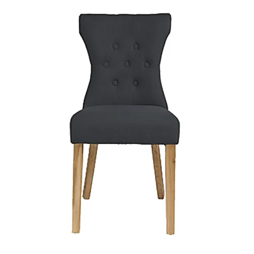 Naples Dining Chair Dark Grey Pack Of Two Dimensions- 92 x 46 x 63 cm
